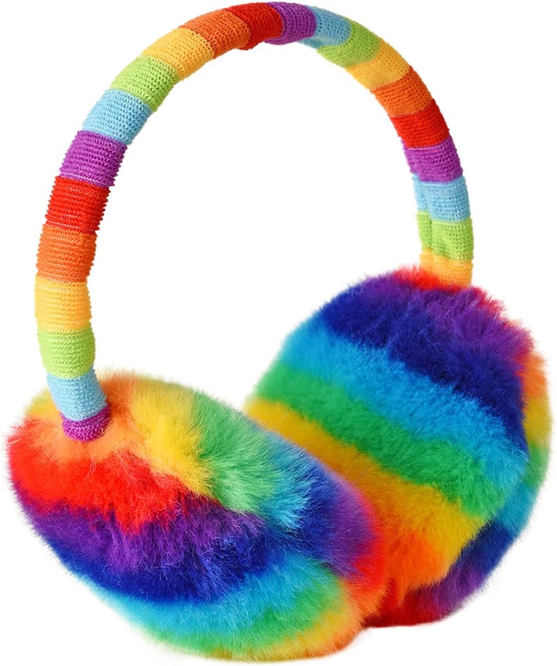 BUTITNOW Kids Knit Earmuffs Soft Plush Comfortable Winter Outdoor Ear Warmers for Boys Girls Age 4-16 Years - Image 1